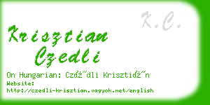 krisztian czedli business card